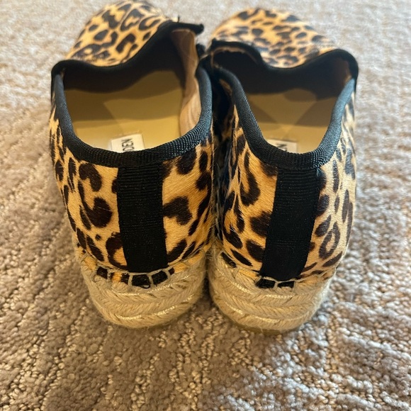 Steve Madden Alexia Leopard Print Espadrille Platform, Calf Hair Upper, NWOB, 6 - Picture 8 of 12